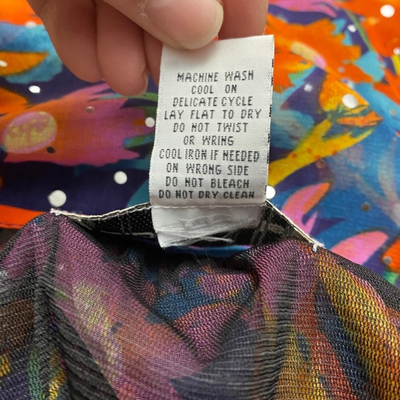 C.D. Daniels Rainbow Floral Plus Size Blouse - Picture 9 of 12